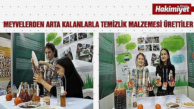 Meyve artıkları, temizlik malzemesi oldu