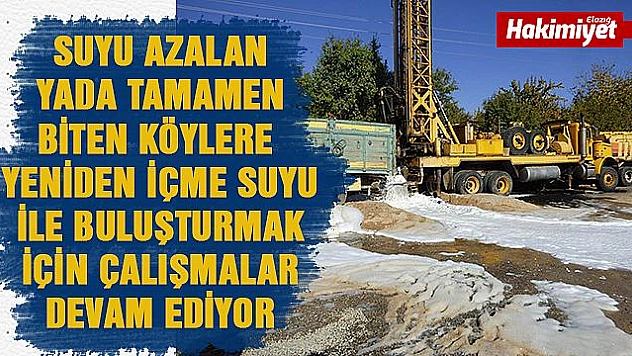 SUYU YETERSİZ KÖYLER SU İLE BULUŞUYOR