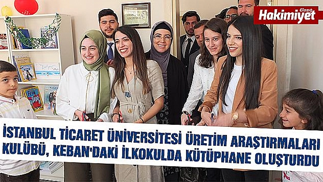 Üniversite Kulübünden Keban'daki İlkokula Kütüphane