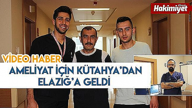 3 yıldır ağrı çekiyordu, şifayı Elazığ'da buldu