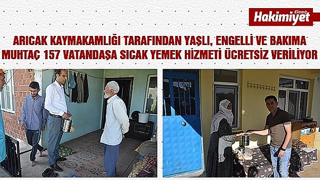 Arıcak Kaymakamlığı Tarafından Sıcak Yemek Hizmeti