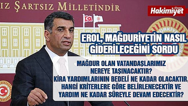 Gürsel Erol, Murat Kurum'a Maden İçin Soru Önergeleri Sundu
