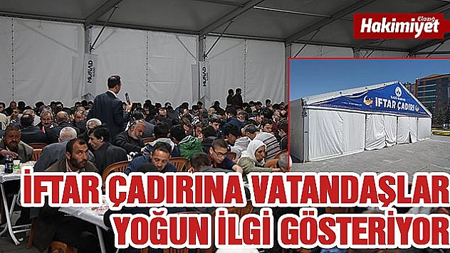 Ramazan Çadırına yoğun ilgi