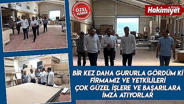 BAŞKAN KAYA'DAN DOĞU AHŞAP'A ZİYARET