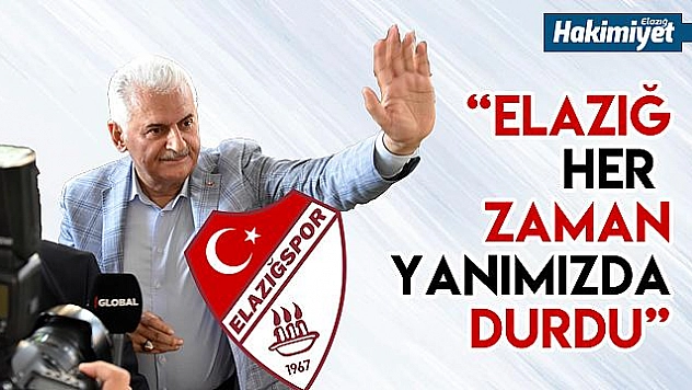 Binali Yıldırım'dan Elazığspor'a destek sözü