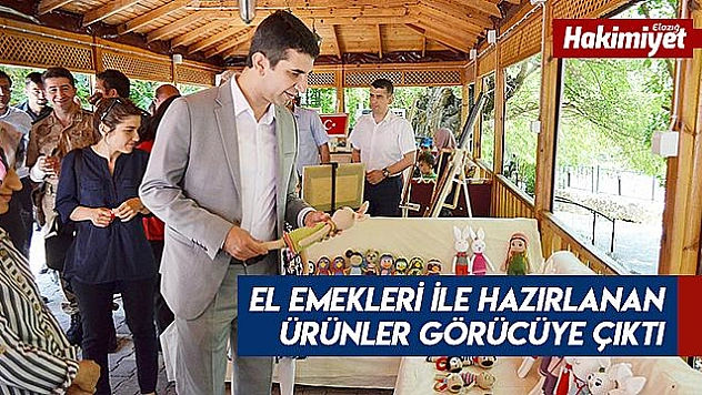 El emekleri ile hazırlanan ürünler sergilendi