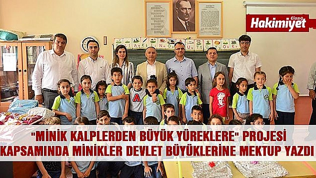 Elazığ'da 'Minik Kalplerden Büyük Yüreklere' projesi