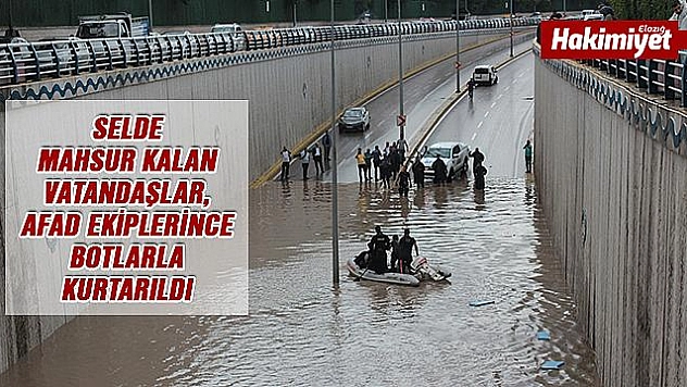 MAHSUR KALAN VATANDAŞLAR BOTLAR İLE KURTARILDI