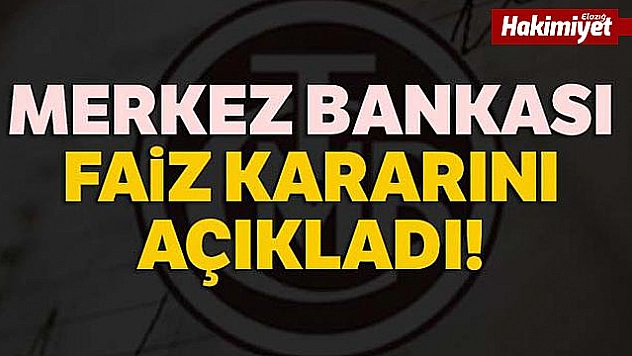 Merkez Bankası faizi değiştirmedi