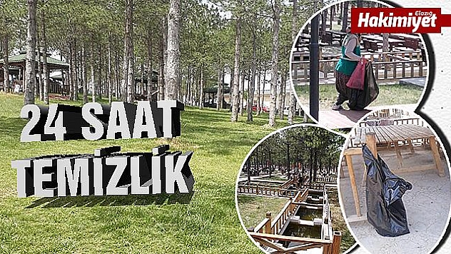 MESİRE ALANLARINDA 24 SAAT TEMİZLİK YAPILIYOR