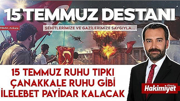 BAŞKAN ŞERİFOĞULLARI'NDAN 15 TEMMUZ MESAJI