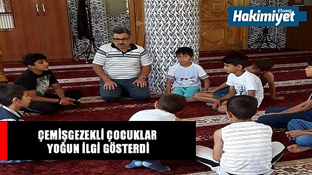 Çemişgezek'te Yaz Kur'an Kurslarına yoğun ilgi