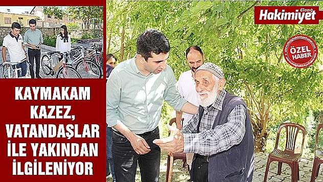 ELAZIĞLI HEMŞERİMİZ KAYMAKAM HARUN KAZEZ, ÇALIŞMALARINI SÜRDÜRÜYOR
