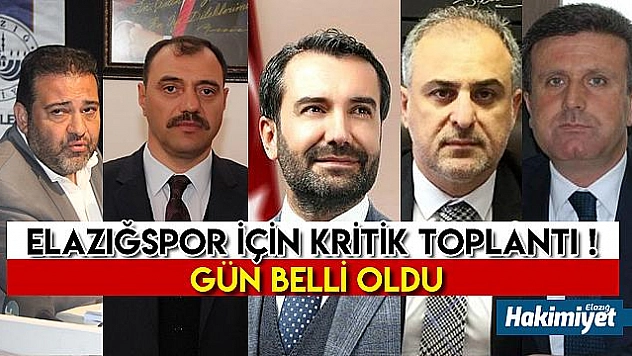 Elazığspor'un durumu netleşecek!