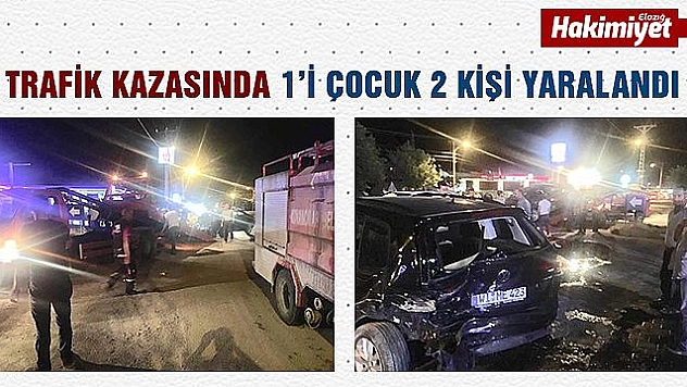 KOVANCILAR'DA TRAFİK KAZASI MEYDANA GELDİ