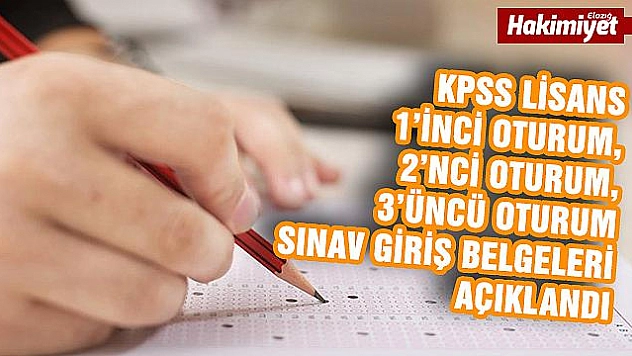KPSS Lisans Alan Bilgisi sınav giriş belgeleri açıklandı