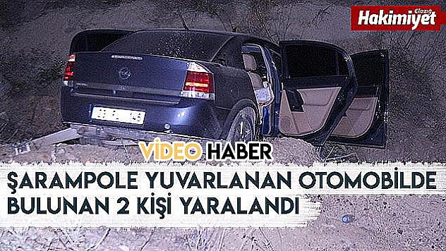 Otomobil şarampole uçtu