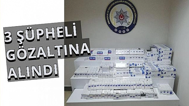 3 bin 200 paket kaçak sigara ele geçirildi
