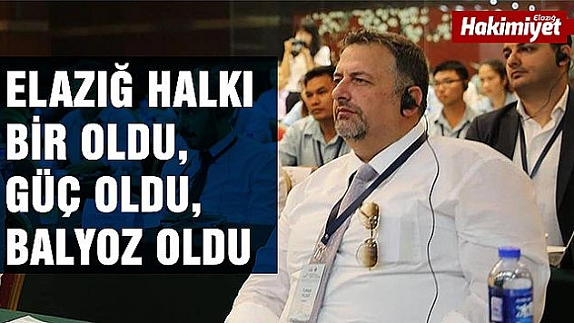 ELAZIĞ ORTAK AKIL PLATFORMUNDAN AÇIKLAMA