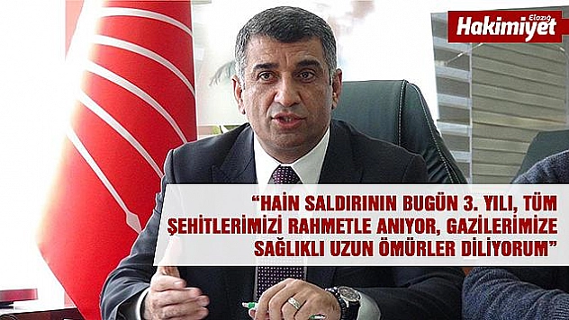 EROL:' ŞEHİTLERİMİZİ RAHMET İLE ANIYORUM'