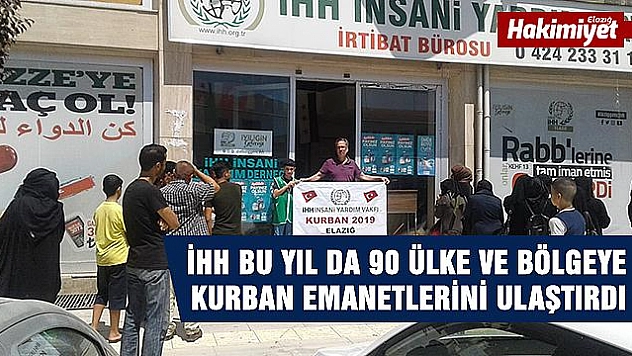 İHH'DAN ELAZIĞ'DA BİN AİLEYE KURBAN YARDIMI YAPILDI