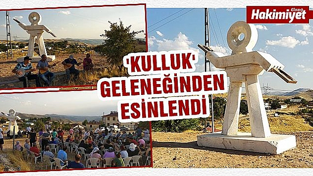 NİMRİ KÖYÜ'NE SEMAH HEYKELİ YAPILDI