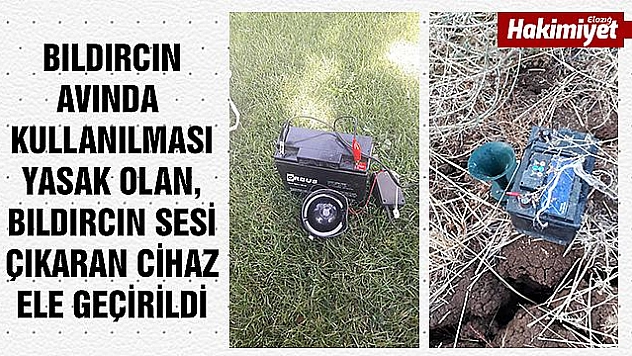 Avda kullanılması yasak cihaz ele geçirildi 