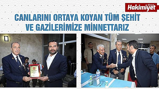 BAŞKAN ŞERİFOĞULLARI GAZİLER VE AİLELERİYLE BULUŞTU