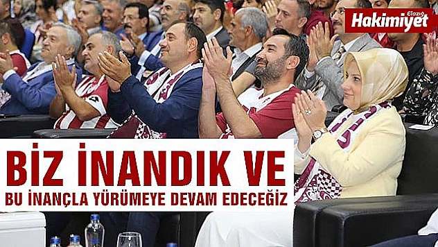 BAŞKAN ŞERİFOĞULLARI'NDAN ELAZIĞSPOR SEVDALILARINA TEŞEKKÜR