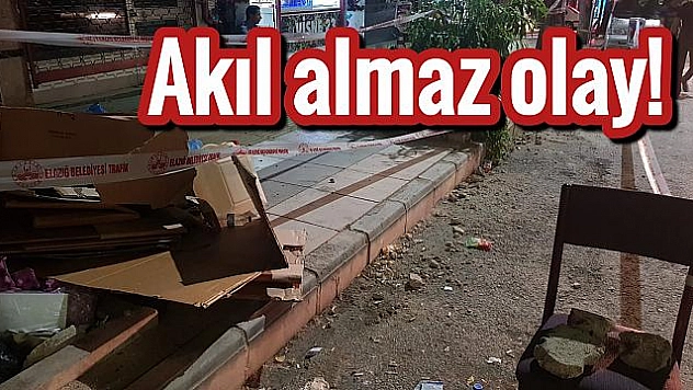 Binanın 7. katından düşen beton parçaları 2 kişiyi yaraladı 