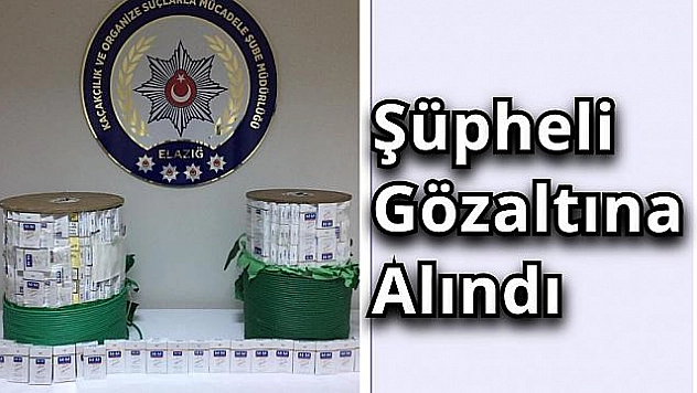 Elazığ'da bin adet kaçak sigara ele geçirildi  