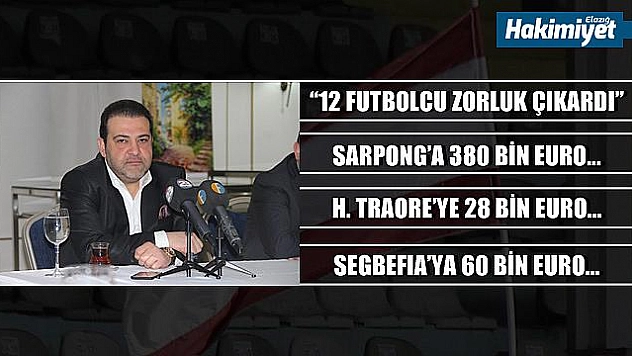 Elazığspor yine para desteği istedi