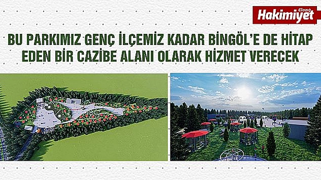 Genç ilçesi için Millet Bahçesi projesi