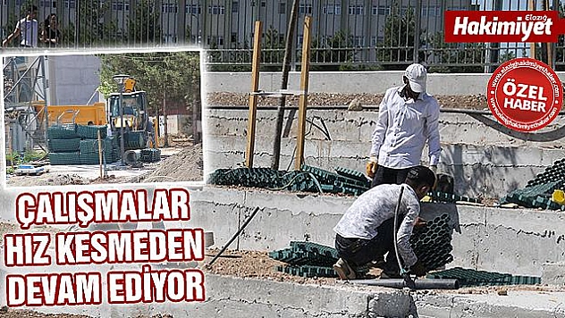 MİLLET BAHÇESİ ÇALIŞMALARI SÜRÜYOR 
