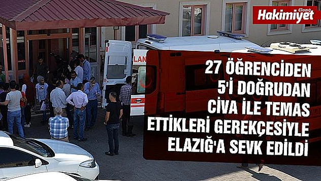Okulda civa zehirlenmesi şüphesi: 27 öğrenci tedavi altına alındı