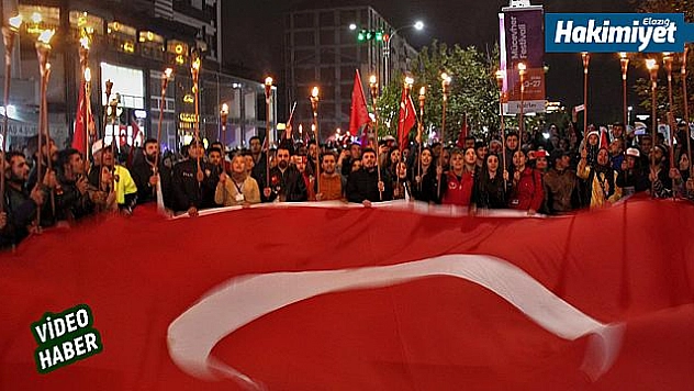 Elazığ'da fener alayı yürüyüşü