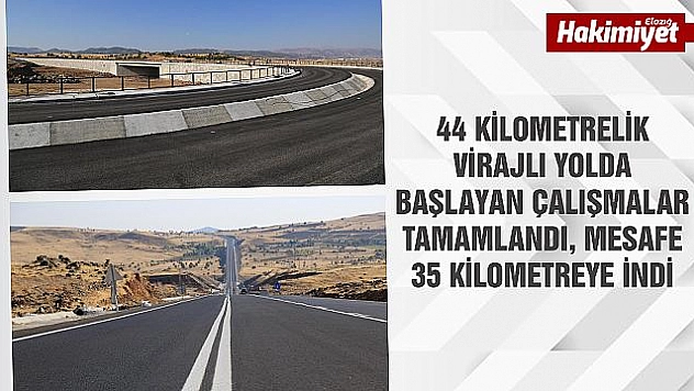 Tunceli-Pertek yolu tamamlandı
