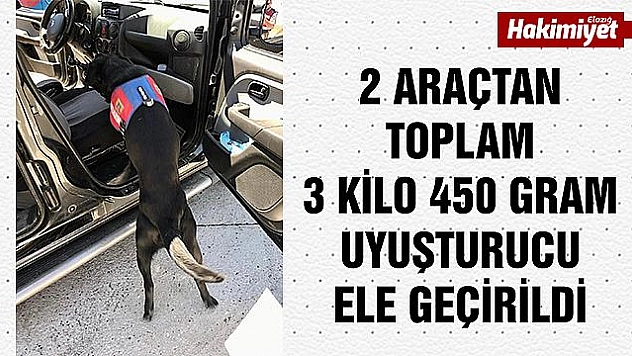 Uyuşturucu tacirleri Narkotik Köpeği Salgın'a takıldı