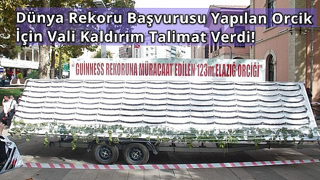 Vali Kaldırım 123 Metrelik Orciği Mehmetçiğe Gönderiyor