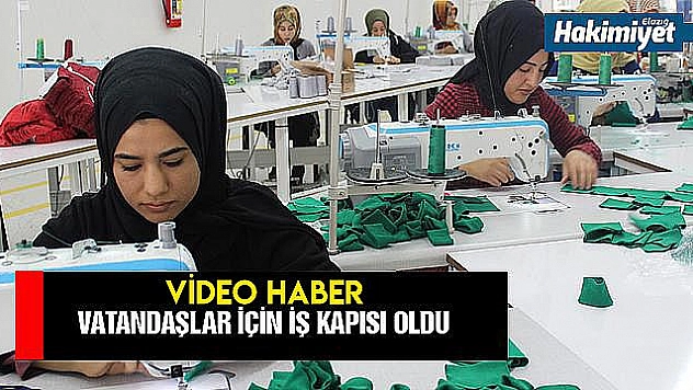 İlçede kurulan tekstil atölyesi kadınlara iş kapısı oldu