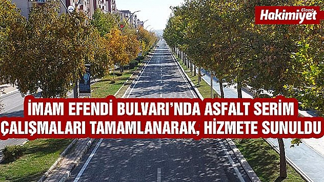 İmam Efendi Bulvarı Yenilendi