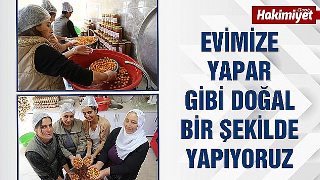 Köyde kadınlar imalathane kurdu