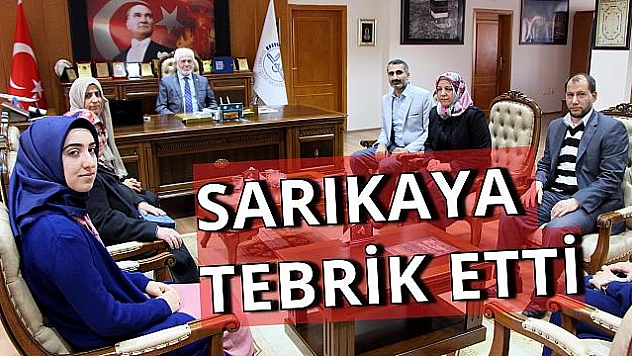 Umre Yarışmasında Dereceye Girenler Müftü Sarıkaya'yı Ziyaret Etti