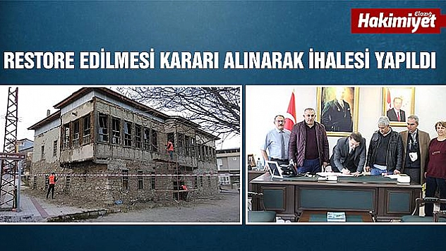 125 YILLIK TARİHİ KONAK RESTORE EDİLİYOR