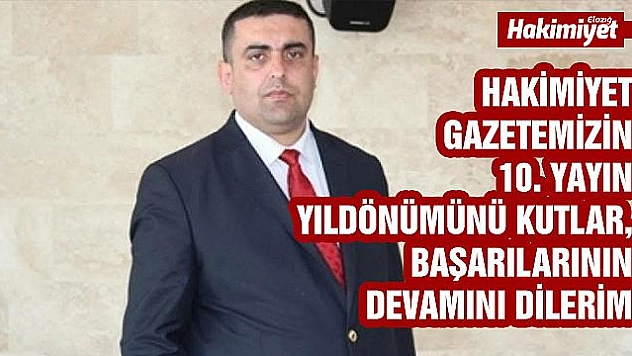 BAŞKAN KARATAŞ: 'HAKİMİYET GAZETESİNİ KUTLUYORUM'