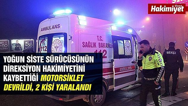 Elazığ'da motorsiklet kazası: 2 yaralı