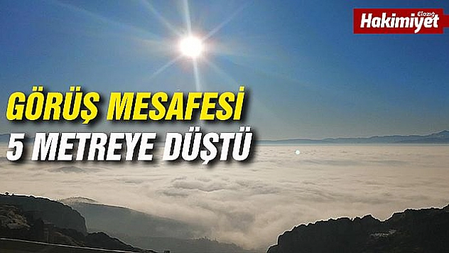 Elazığ'da Sis Etkisini Göstermeye Devam Ediyor