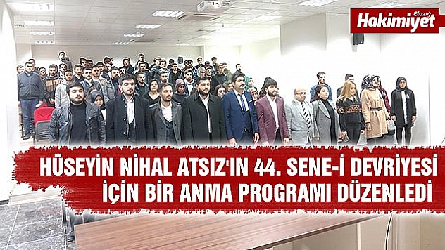 Hüseyin Nihal Atsız Şiirleriyle Anıldı