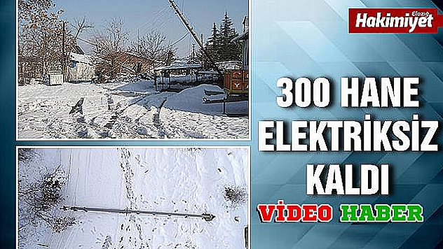 Kar direkleri devirdi, köy ve mezralar elektriksiz kaldı