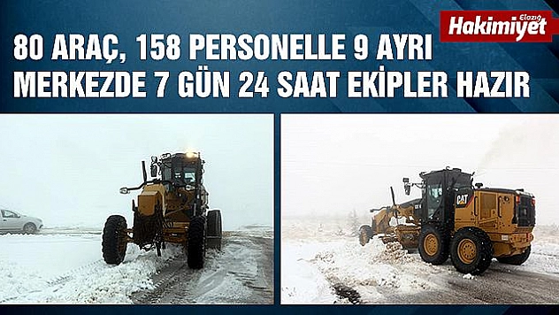 KAR İLE MÜCADELE İÇİN EKİPLER HAZIR